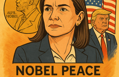 नोबेल शान्ति पुरस्कार भेनेजुएलाकी मारिया कोरिना माचाडोलाई